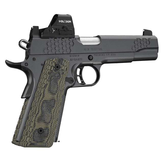 Kimber 3000433 KHX Custom (OI) 45 ACP 8+1 5" Front Serrations Stainless Steel Slide Gray KimPro II G-10 Grip Kimber 3000433 KHX Custom (OI) 45 ACP 8+1 5" Front Serrations Stainless Steel Slide Gray KimPro II G-10 Grip