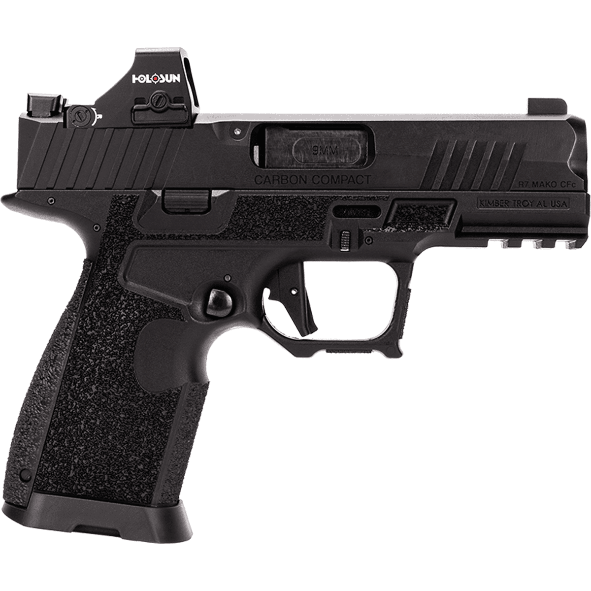 Kimber 3800017 R7 Mako Carbon Compact OI 9mm 15+1 3.92" threaded Barrel FNC Stainless Steel Slide Molded Stippling Interchangeable Modular Backstrap Grip Holosun HS 407K Kimber 3800017 R7 Mako Carbon Compact OI 9mm 15+1 3.92" threaded Barrel FNC Stainless Steel Slide Molded Stippling Interchangeable Modular Backstrap Grip Holosun HS 407K