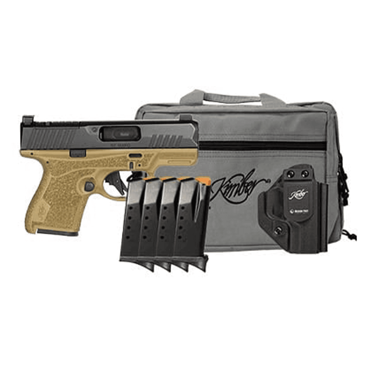 Kimber 3800021 R7 Mako OR Bundle 9mm 10+1 3.37" FNC Stainless Steel Slide Molded Stippling FDE Kimber 3800021 R7 Mako OR Bundle 9mm 10+1 3.37" FNC Stainless Steel Slide Molded Stippling FDE