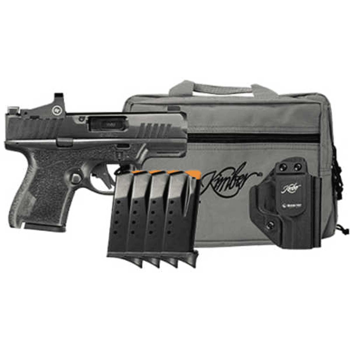 Kimber 3800027 R7 Mako OI Bundle 9mm 10+1 3.37" FNC Stainless Steel Slide Molded Stippling Crimson Trace CT-1500 Optic Kimber 3800027 R7 Mako OI Bundle 9mm 10+1 3.37" FNC Stainless Steel Slide Molded Stippling Crimson Trace CT-1500 Optic