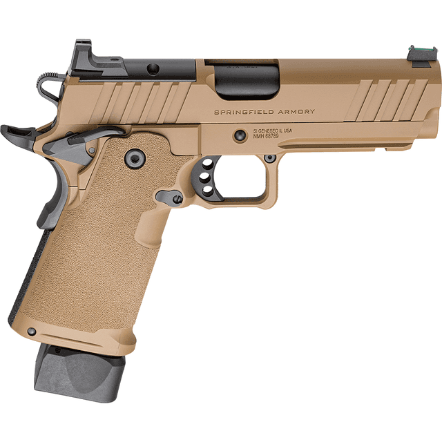 Springfield Armory PH9117AOSCB 1911 DS Prodigy 9mm 20+1 17+1 4.25" Coyote Brown Cerakote Optic Ready Carbon Steel Slide Polymer Grip Springfield Armory PH9117AOSCB 1911 DS Prodigy 9mm 20+1 17+1 4.25" Coyote Brown Cerakote Optic Ready Carbon Steel Slide Polymer Grip