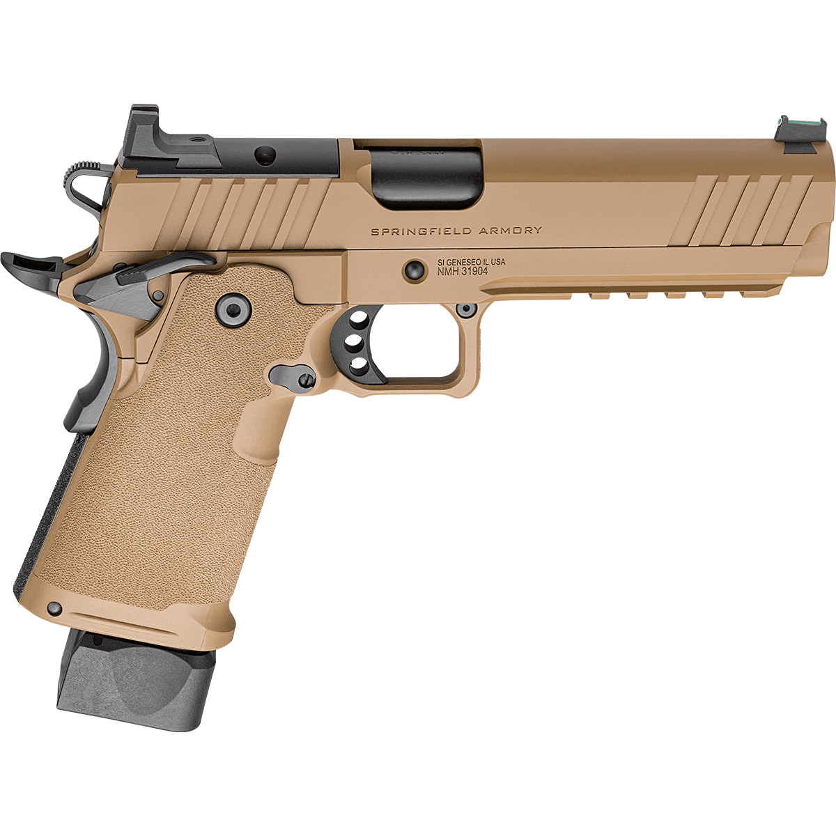 Springfield Armory PH9119AOSCB 1911 DS Prodigy 9mm 20+1 17+1 5" Coyote Brown Cerakote Optic Ready Carbon Steel Slide Polymer Grip Springfield Armory PH9119AOSCB 1911 DS Prodigy 9mm 20+1 17+1 5" Coyote Brown Cerakote Optic Ready Carbon Steel Slide Polymer Grip