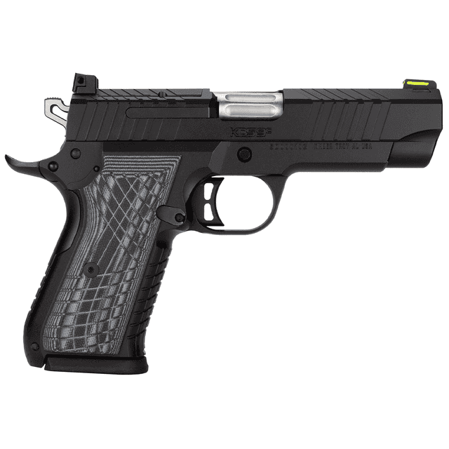 Kimber 3100010 KDS9C 9mm 15+1 4.09" KimPro Black Front and Rear Serrations Stainless Steel Slide Gray and Black G10 Crosshatch Grip Kimber 3100010 KDS9C 9mm 15+1 4.09" KimPro Black Front and Rear Serrations Stainless Steel Slide Gray and Black G10 Crosshatch Grip