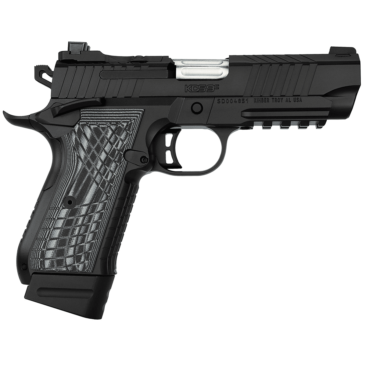 Kimber 3100014 KDS9C Rail 9mm 15+1 18+1 4.09" KimPro Black Front and Rear Serrations Stainless Steel G-10 Grip Kimber 3100014 KDS9C Rail 9mm 15+1 18+1 4.09" KimPro Black Front and Rear Serrations Stainless Steel G-10 Grip