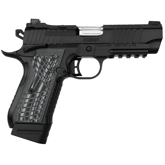Kimber 3100014 KDS9C Rail 9mm 15+1 18+1 4.09" KimPro Black Front and Rear Serrations Stainless Steel G-10 Grip Kimber 3100014 KDS9C Rail 9mm 15+1 18+1 4.09" KimPro Black Front and Rear Serrations Stainless Steel G-10 Grip