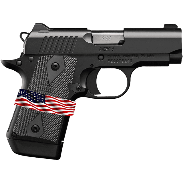 Kimber 3300244 Micro 9 Liberty 9mm 7+1 3.15" Black KimPro II Stainless Steel Slide Kimber 3300244 Micro 9 Liberty 9mm 7+1 3.15" Black KimPro II Stainless Steel Slide