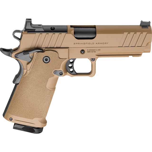 Springfield Armory PH9117AOSCBLC 1911 DS Prodigy 9mm 10+1 4.25" Coyote Brown Cerakote Optic Ready Carbon Steel Slide Polymer Grip Springfield Armory PH9117AOSCBLC 1911 DS Prodigy 9mm 10+1 4.25" Coyote Brown Cerakote Optic Ready Carbon Steel Slide Polymer Grip