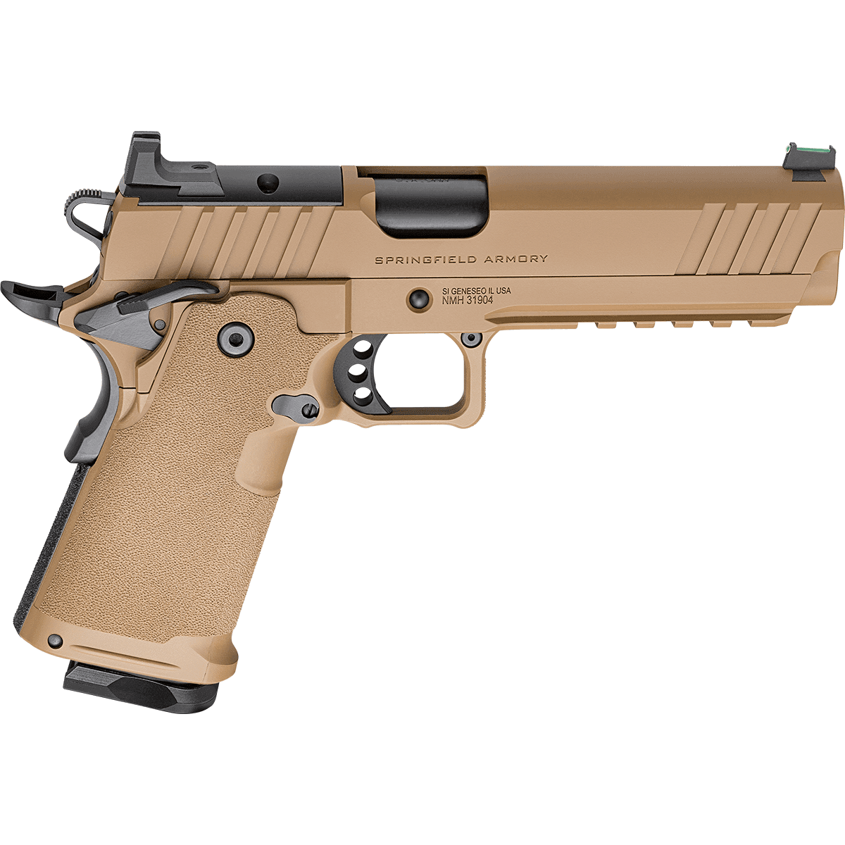 Springfield Armory PH9119AOSCBLC 1911 DS Prodigy 9mm 10+1 5" Coyote Brown Cerakote Optic Ready Carbon Steel Slide Polymer Grip Springfield Armory PH9119AOSCBLC 1911 DS Prodigy 9mm 10+1 5" Coyote Brown Cerakote Optic Ready Carbon Steel Slide Polymer Grip