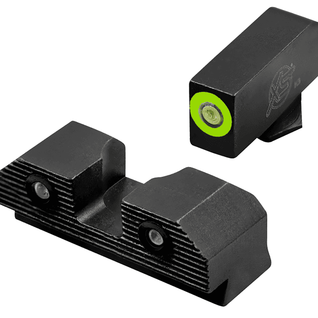 XS Sights R3D 2.0 Night Sights fits Glock, Black - GLR203P6G XS Sights R3D 2.0 Night Sights fits Glock, Black - GLR203P6G