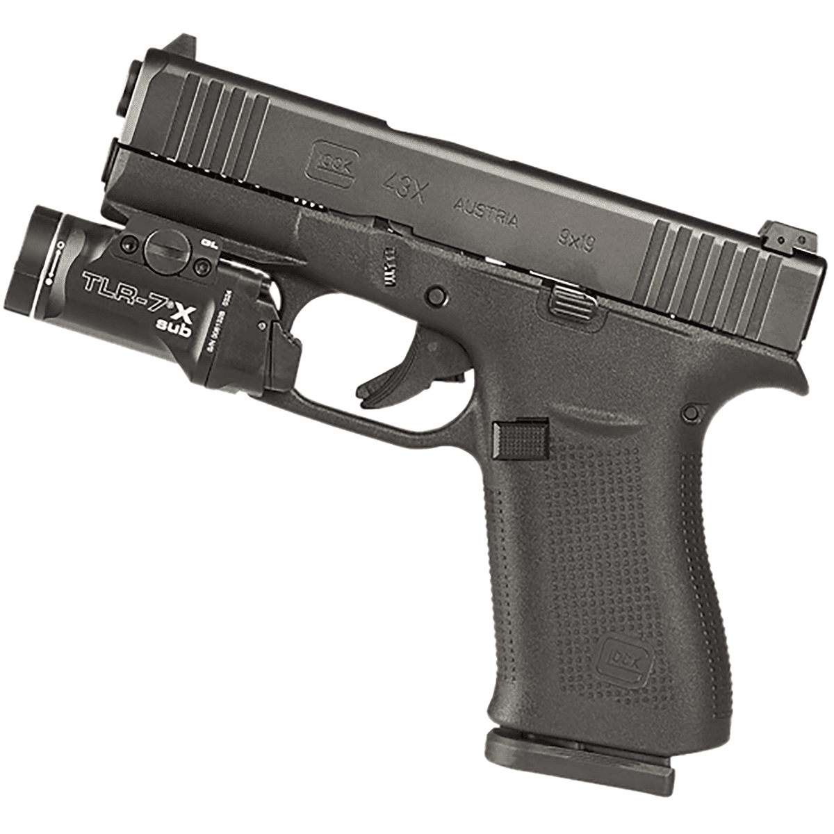 Streamlight 69405 TLR-7 X Sub USB Black Anodized 500 Lumens White LED Glock 43X MOS/48 MOS/43X/48 Streamlight 69405 TLR-7 X Sub USB Black Anodized 500 Lumens White LED Glock 43X MOS/48 MOS/43X/48