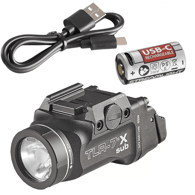 Streamlight 69408 TLR-7 X Sub USB Black Anodized 500 Lumens White LED Springfield Armory Hellcat Streamlight 69408 TLR-7 X Sub USB Black Anodized 500 Lumens White LED Springfield Armory Hellcat