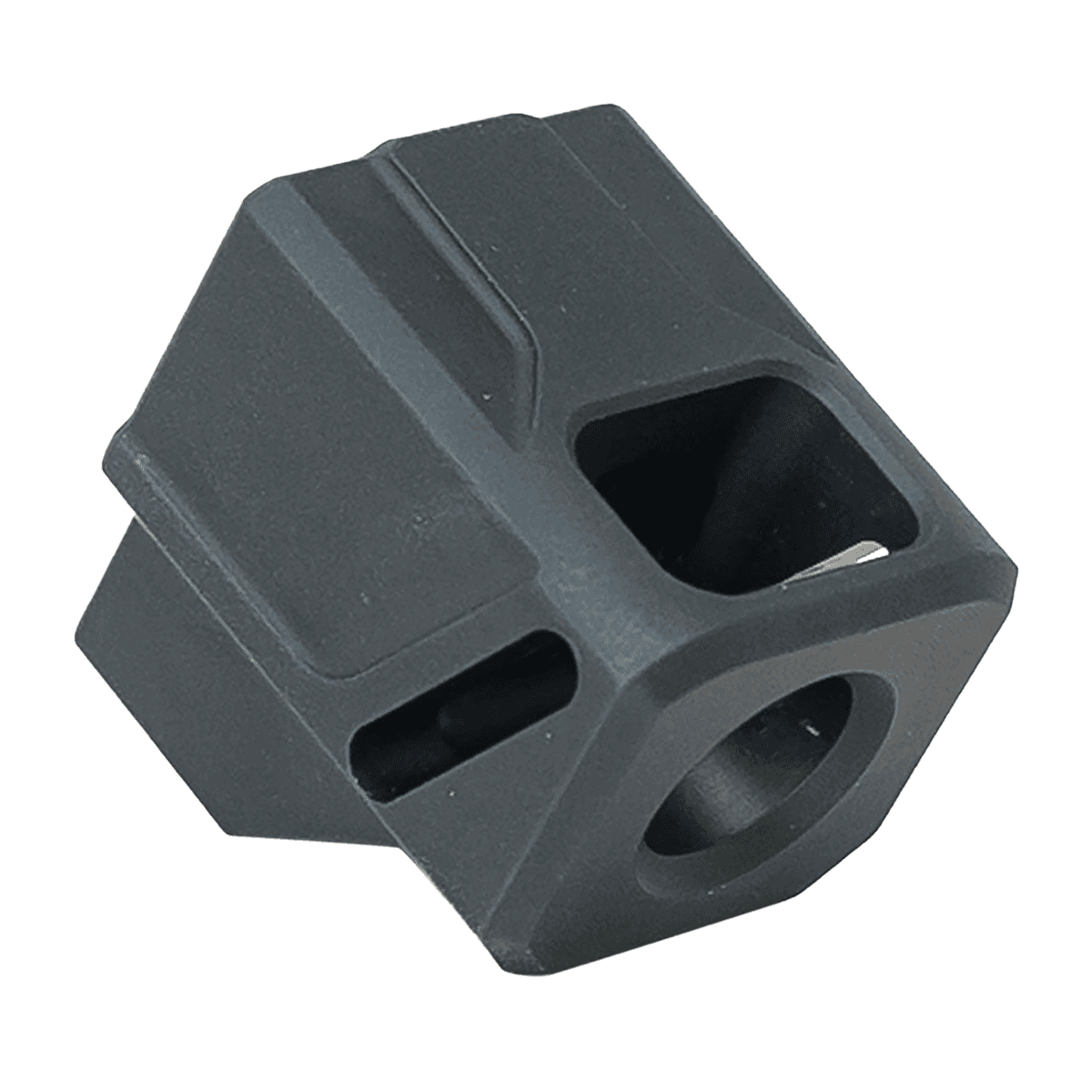 Faxon Firearms FFPACOMPSSG01 EXOS-523 Compensator for G43 Black Anodized Aluminum 1/2"x28 Threads 1.125" OAL 9mm Faxon Firearms FFPACOMPSSG01 EXOS-523 Compensator for G43 Black Anodized Aluminum 1/2"x28 Threads 1.125" OAL 9mm
