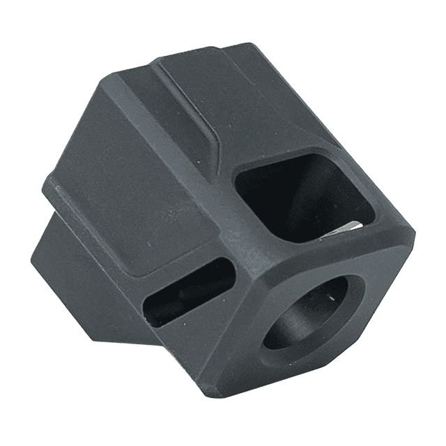 Faxon Firearms FFPACOMPSSG01 EXOS-523 Compensator for G43 Black Anodized Aluminum 1/2"x28 Threads 1.125" OAL 9mm Faxon Firearms FFPACOMPSSG01 EXOS-523 Compensator for G43 Black Anodized Aluminum 1/2"x28 Threads 1.125" OAL 9mm
