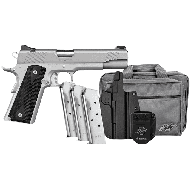 Kimber 3700826 Stainless LW Club Bundle 45 ACP Pistol Kimber 3700826 Stainless LW Club Bundle 45 ACP Pistol
