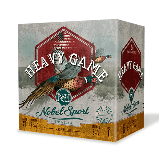 Nobel/eurosports Llc ANSH2075 Heavy Game 20 Gauge 2.75" 1oz 7.5 Shot 25 Per Box Nobel/eurosports Llc ANSH2075 Heavy Game 20 Gauge 2.75" 1oz 7.5 Shot 25 Per Box