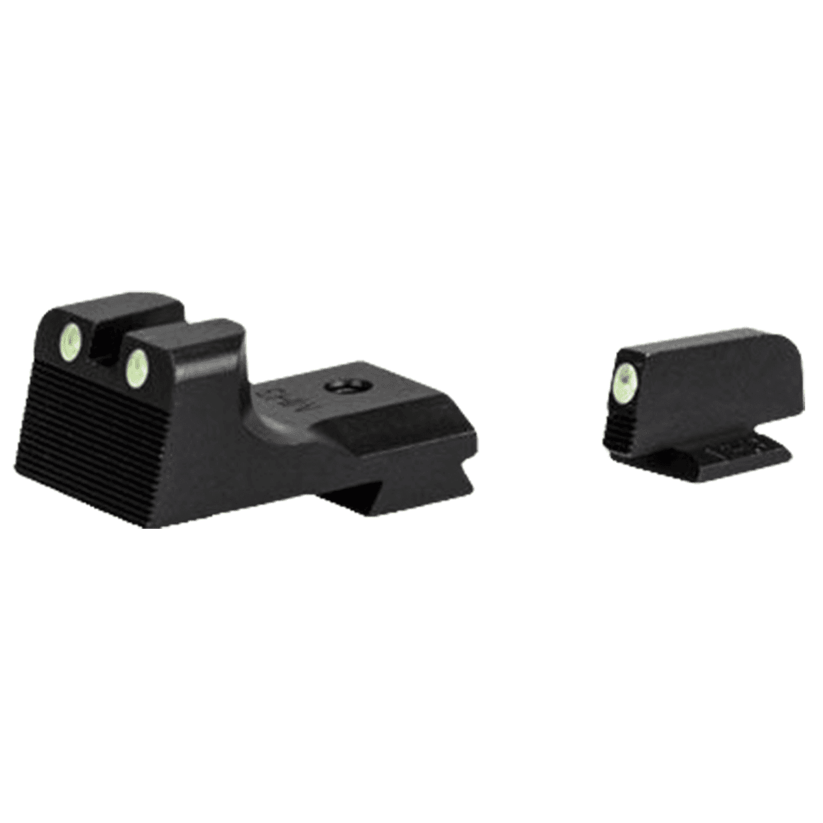 Kimber ML11230 1911 Ledged Night Sight Set Green/Tritium Black Outline Front Sight-Green/Tritium Black Outline Rear Sight Kimber ML11230 1911 Ledged Night Sight Set Green/Tritium Black Outline Front Sight-Green/Tritium Black Outline Rear Sight