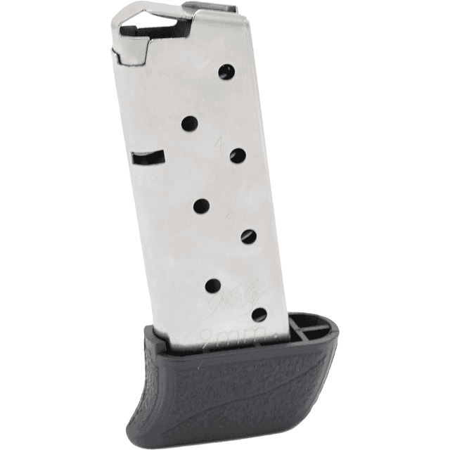 Kimber 1200848A Micro 9 w/ Extended Base Pad 8rd 9mm Silver Stainless Steel Magazine Kimber 1200848A Micro 9 w/ Extended Base Pad 8rd 9mm Silver Stainless Steel Magazine