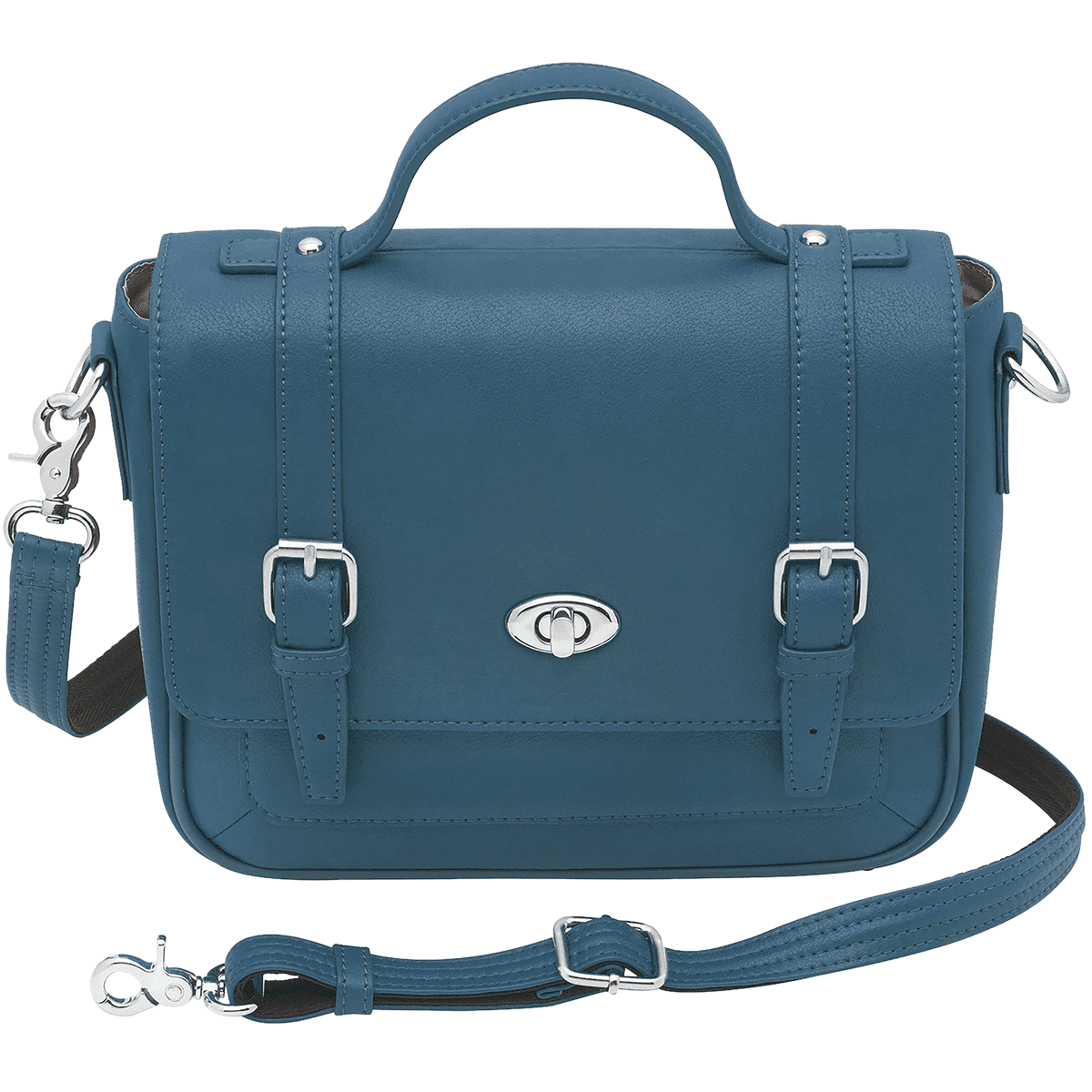 Gun Tote'n Mamas/Kingport GTM36/OCEAN Classic School Girl Satchel Leather Cross-Body Bag Gun Tote'n Mamas/Kingport GTM36/OCEAN Classic School Girl Satchel Leather Cross-Body Bag