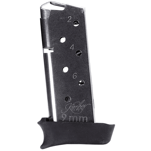 Kimber 4000905 Micro 9 w/ Hogue Grip Extender 7rd 9mm Stainless Magazine Kimber 4000905 Micro 9 w/ Hogue Grip Extender 7rd 9mm Stainless Magazine