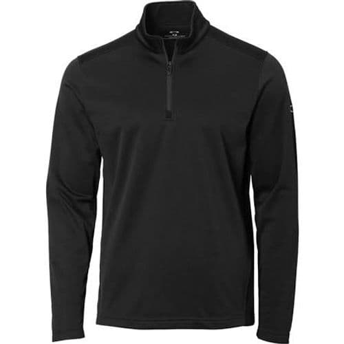 Oakley Mens Range 1/4 Zip Pullover Black Oakley Mens Range 1/4 Zip Pullover Black