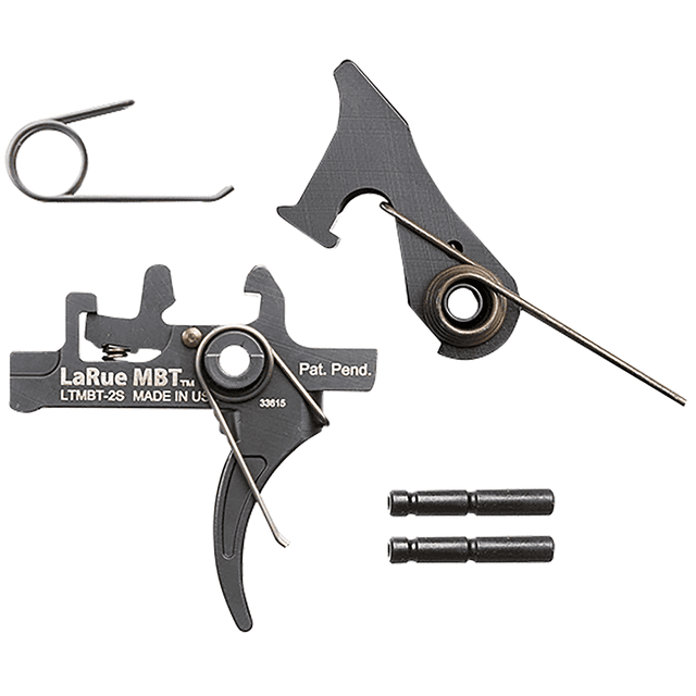 Larue Tactical LTMBT2S MBT-2S Black Two-Stage Curved Fits AR10/AR15 Larue Tactical LTMBT2S MBT-2S Black Two-Stage Curved Fits AR10/AR15