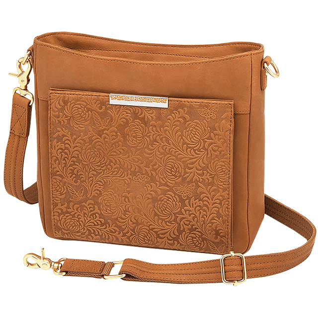 Gun Tote'n Mamas/Kingport GTM98/SADDLE Saddle Lambskin Cross-Body Bag Gun Tote'n Mamas/Kingport GTM98/SADDLE Saddle Lambskin Cross-Body Bag
