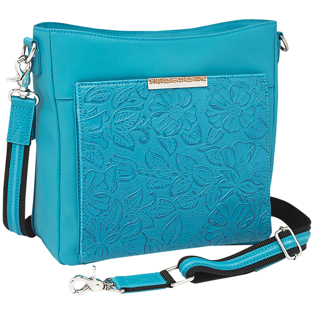 Gun Tote'n Mamas/Kingport GTM98/OCEAN Ocean Blue Lambskin Cross-Body Bag Gun Tote'n Mamas/Kingport GTM98/OCEAN Ocean Blue Lambskin Cross-Body Bag