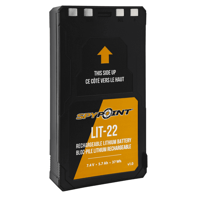 Spypoint LIT-22 Rechargeable Lithium Battery Pack, 7.4 Volts - 05549 Spypoint LIT-22 Rechargeable Lithium Battery Pack, 7.4 Volts - 05549