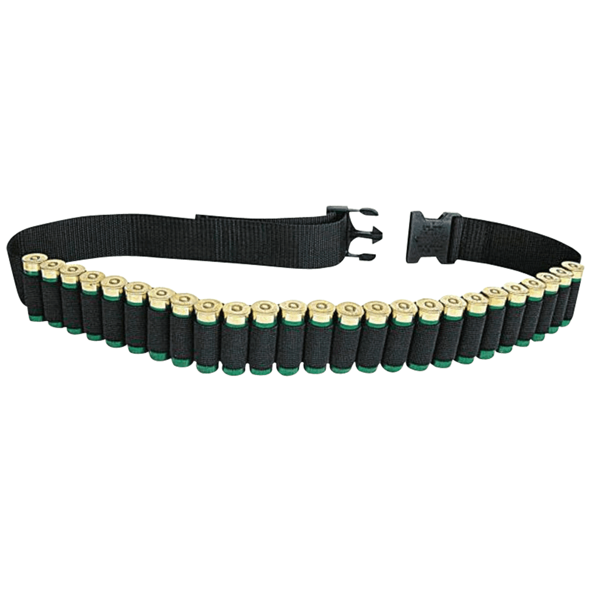 Allen 211 Shotgun Shell Belt 25 Shell Capacity Adjustable 29"-52", Quick Release Buckle, 2" Webbing Allen 211 Shotgun Shell Belt 25 Shell Capacity Adjustable 29"-52", Quick Release Buckle, 2" Webbing