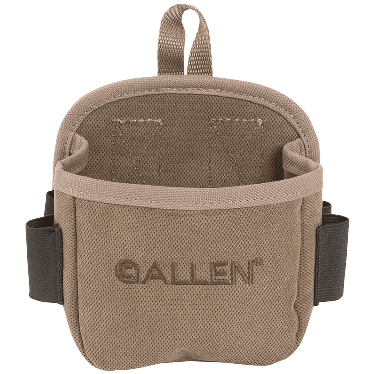 Allen 2203 Select Shell Carrier 25 Shell Box Capacity Tan Canvas w/4 Side Loops, Belt Clip Mount Allen 2203 Select Shell Carrier 25 Shell Box Capacity Tan Canvas w/4 Side Loops, Belt Clip Mount