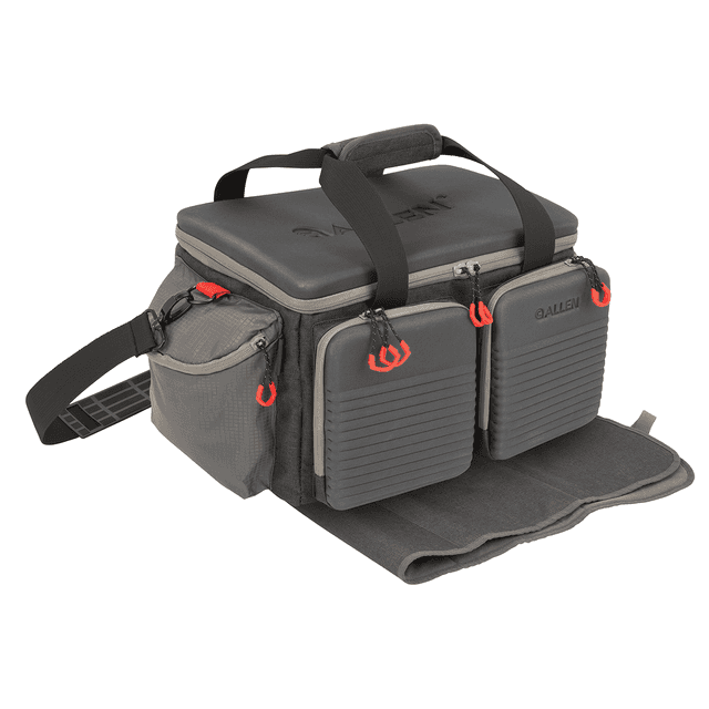 Allen 8325 Competitor Premium Gray Molded Lockable Range Bag w/Internal Tote & Fold-Up Gun Mat Allen 8325 Competitor Premium Gray Molded Lockable Range Bag w/Internal Tote & Fold-Up Gun Mat