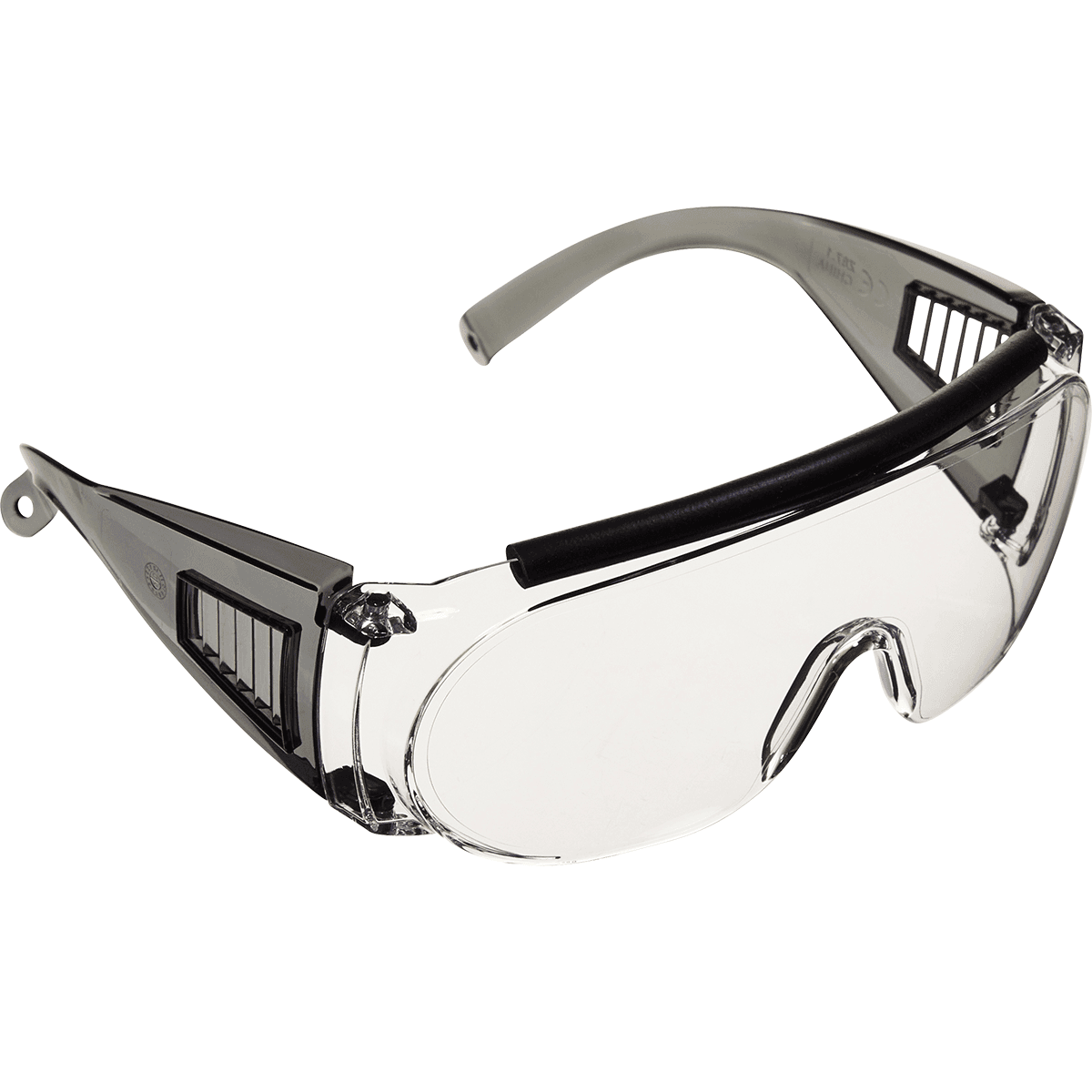 Allen 2169 Fit Over Shooting Glasses Adult Clear Lens Gray Frame Allen 2169 Fit Over Shooting Glasses Adult Clear Lens Gray Frame