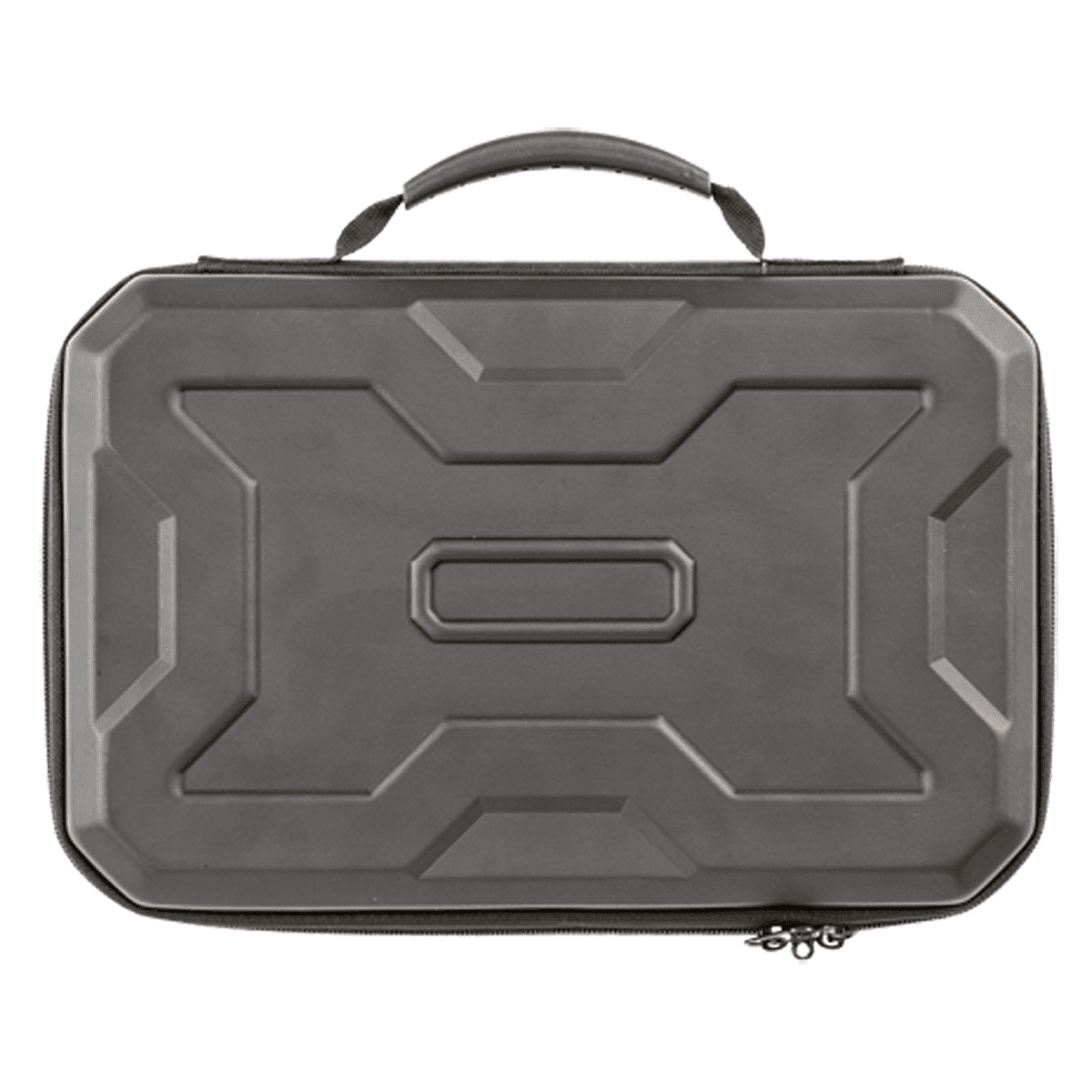 Allen 8212 EXO Handgun Case Black Polymer, Egg Crate Foam, Lockable Zipper & Molded Rubber Handle 12" L Allen 8212 EXO Handgun Case Black Polymer, Egg Crate Foam, Lockable Zipper & Molded Rubber Handle 12" L