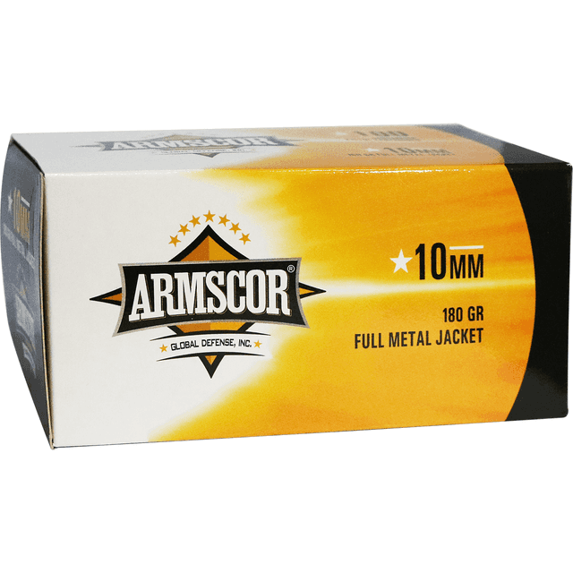 Armscor 50440 Precision Value Pack 10mmAuto 180gr Full Metal Jacket 100 Per Box Armscor 50440 Precision Value Pack 10mmAuto 180gr Full Metal Jacket 100 Per Box