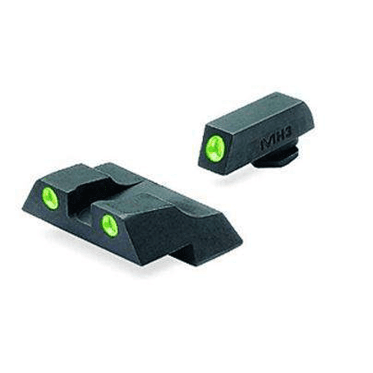 Meprolight USA 102263101 Tru-Dot Green Tritium White Outline Front Sight-Green Tritium White Outline Rear Sight Fits: Glock 26/27 Meprolight USA 102263101 Tru-Dot Green Tritium White Outline Front Sight-Green Tritium White Outline Rear Sight Fits: Glock 26/27