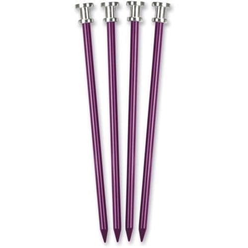 Stansport Aluminum 9" Tent Pegs Purple 4 Pack Stansport Aluminum 9" Tent Pegs Purple 4 Pack