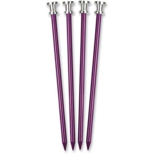 Stansport Aluminum 9" Tent Pegs Purple 4 Pack Stansport Aluminum 9" Tent Pegs Purple 4 Pack