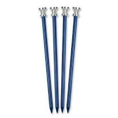 Stansport Aluminum 9" Tent Pegs Blue 4 Pack Stansport Aluminum 9" Tent Pegs Blue 4 Pack