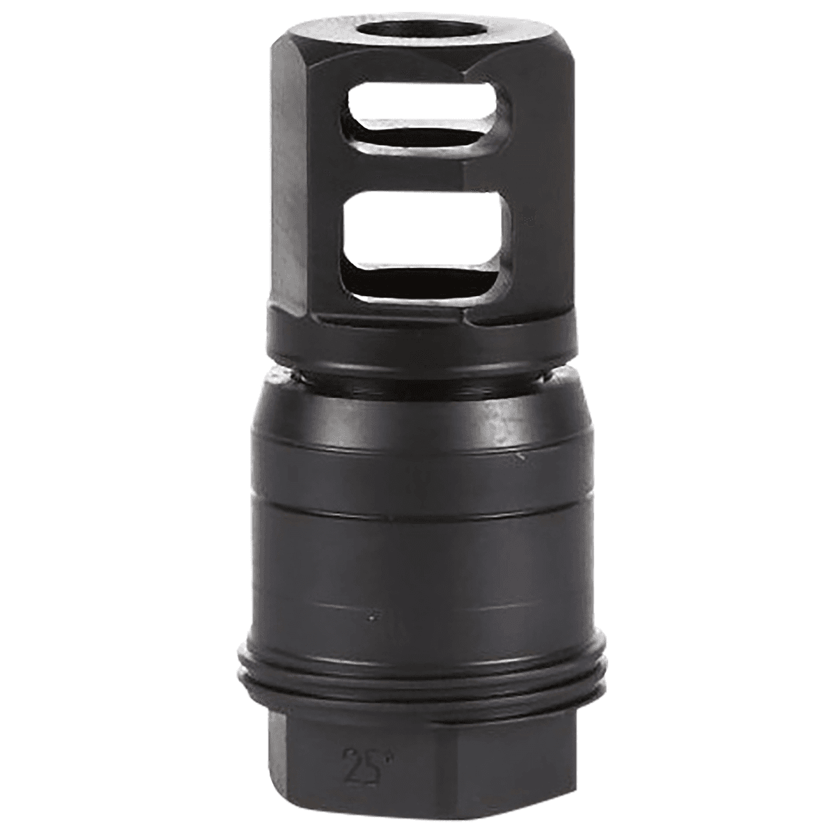 Sig Sauer SL55612X2825DEGM Clutch-Lok QD Muzzle Brake Black Stainless Steel with 1/2" 28 tpi Threads for 5.56mm 25 Degree Taper Sig Sauer SL55612X2825DEGM Clutch-Lok QD Muzzle Brake Black Stainless Steel with 1/2" 28 tpi Threads for 5.56mm 25 Degree Taper