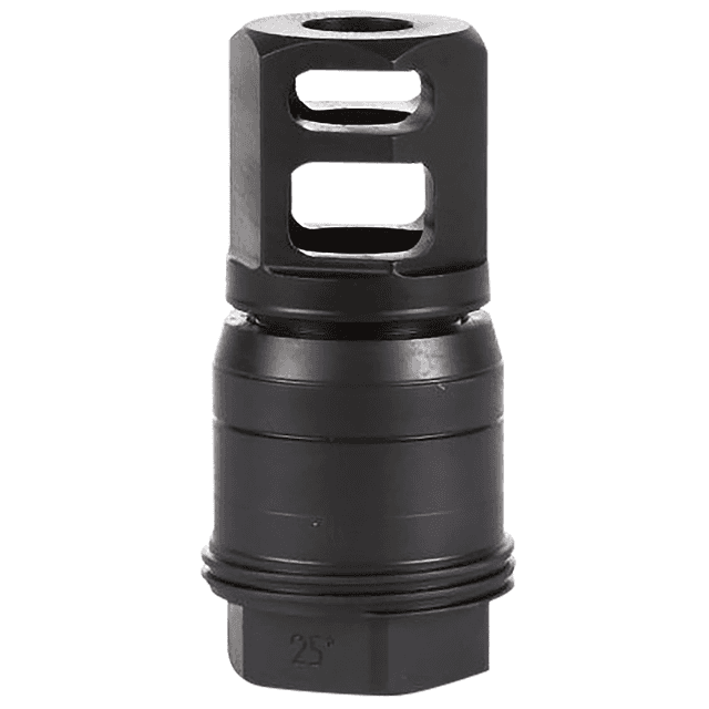 Sig Sauer SL76258X2490DEGM Clutch-Lok QD Muzzle Brake Black Stainless Steel with 5/8" 24 tpi Threads for 7.62mm 90 Degree Taper Sig Sauer SL76258X2490DEGM Clutch-Lok QD Muzzle Brake Black Stainless Steel with 5/8" 24 tpi Threads for 7.62mm 90 Degree Taper