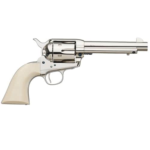 A. Uberti 1873 Cattleman Cody NM Nickel, Ivory Style Grip .45 Colt Single Action Revolver 5.5" Barrel A. Uberti 1873 Cattleman Cody NM Nickel, Ivory Style Grip .45 Colt Single Action Revolver 5.5" Barrel