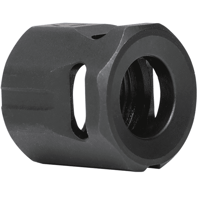 Strike Industries Micro Threaded Compensator 1/2"x28 Threads, 9mm/357 SIG - MCCIRCLE Strike Industries Micro Threaded Compensator 1/2"x28 Threads, 9mm/357 SIG - MCCIRCLE