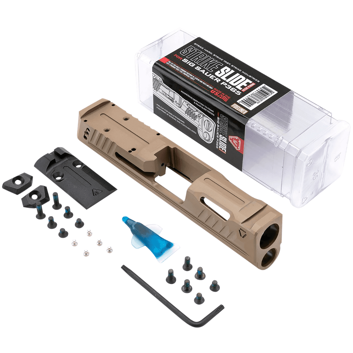 Strike Industries Replacement Slide for Sig P365, Flat Dark Earth - P365SLIDEFDE Strike Industries Replacement Slide for Sig P365, Flat Dark Earth - P365SLIDEFDE