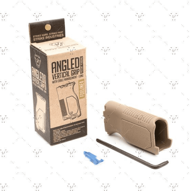 Strike Industries Long Angled Vertical Grip for M-LOK Rail, Flat Dark Earth - ARCMAGLFDE Strike Industries Long Angled Vertical Grip for M-LOK Rail, Flat Dark Earth - ARCMAGLFDE