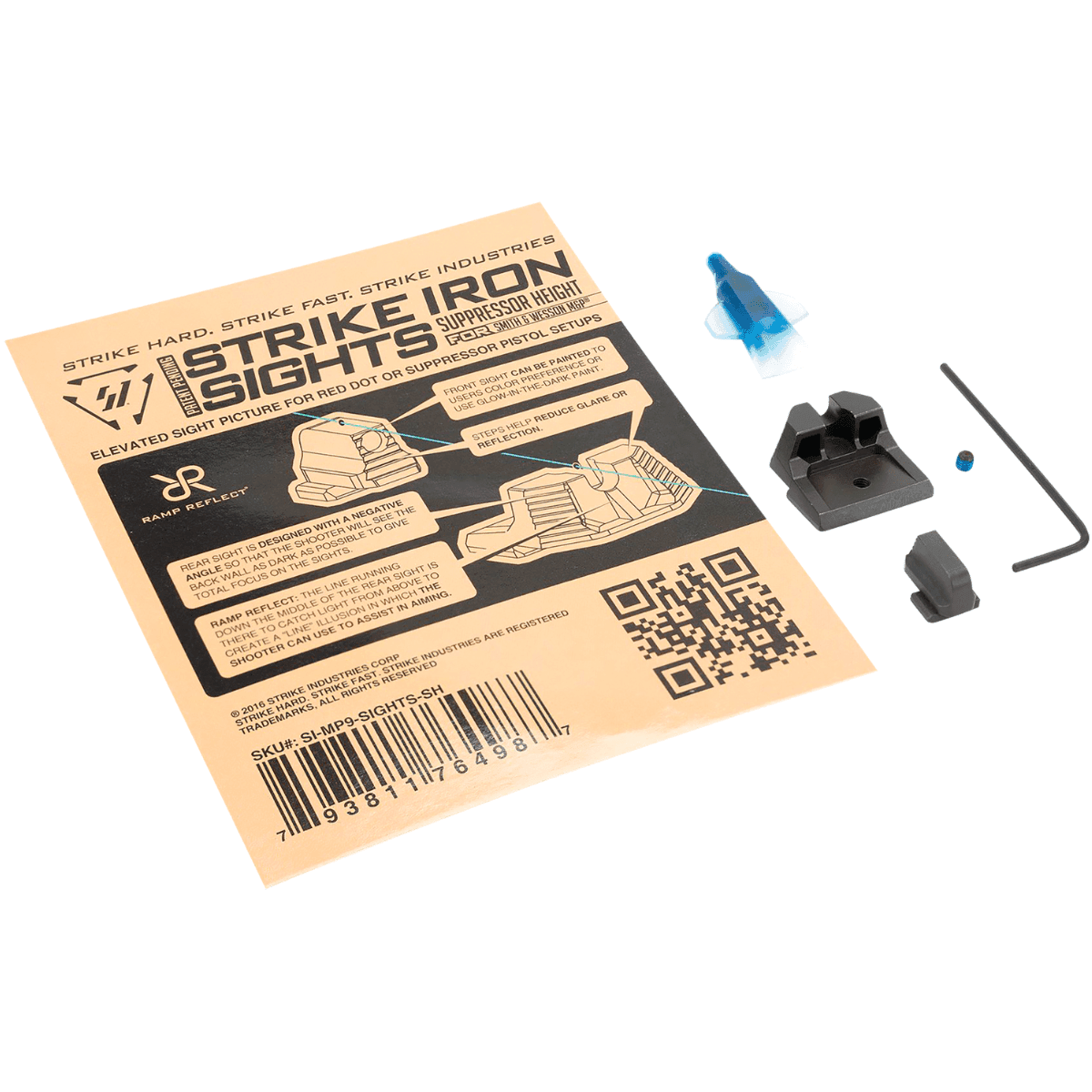 Strike Industries Iron Sights for Smith & Wesson M&P/M&P M2.0 - MP9SIGHTSSH Strike Industries Iron Sights for Smith & Wesson M&P/M&P M2.0 - MP9SIGHTSSH