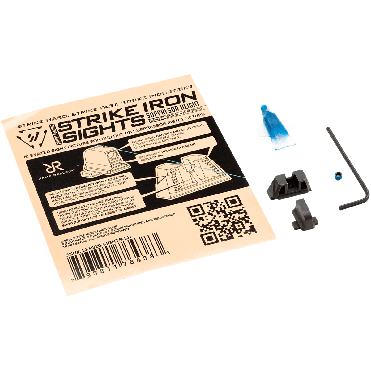 Strike Industries Iron Sights for Sig Sauer P320 - P320SIGHTSSH Strike Industries Iron Sights for Sig Sauer P320 - P320SIGHTSSH
