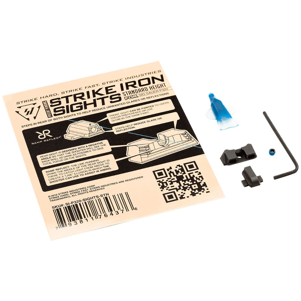 Strike Industries Iron Sights for Sig Sauer P320 - P320SIGHTSSTN Strike Industries Iron Sights for Sig Sauer P320 - P320SIGHTSSTN