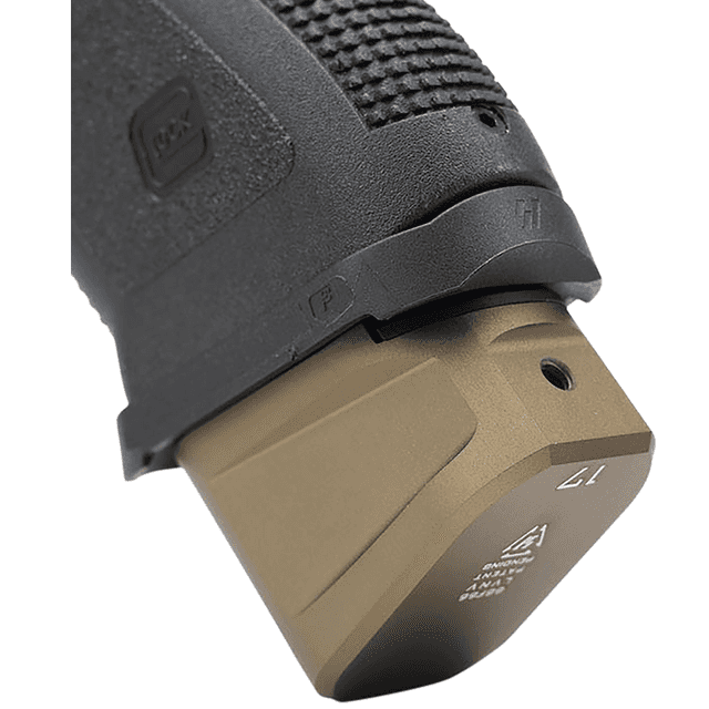 Strike Industries Extended Mag Plate Fits Glock G17/22, FDE - EMPALG17FDE Strike Industries Extended Mag Plate Fits Glock G17/22, FDE - EMPALG17FDE