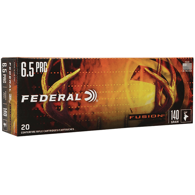Federal F65PRCTFS1 Fusion 6.5PRC 140gr Bonded Soft Point 20 Per Box Federal F65PRCTFS1 Fusion 6.5PRC 140gr Bonded Soft Point 20 Per Box