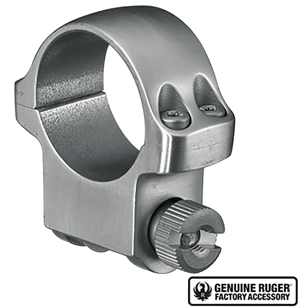 Ruger 90282 4K Scope Ring Silver 1" Medium Ruger 90282 4K Scope Ring Silver 1" Medium